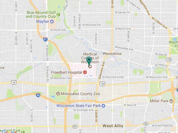MCW Graduate School Google map location