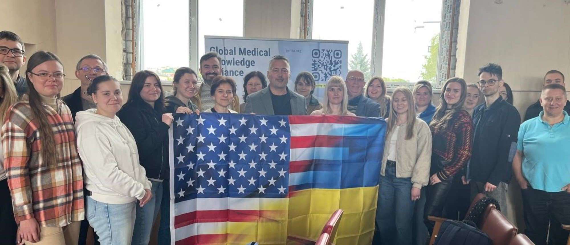 Dr. Douglas Davis and volunteers