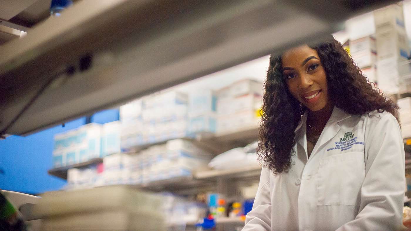 Miracle Powell in MCW lab