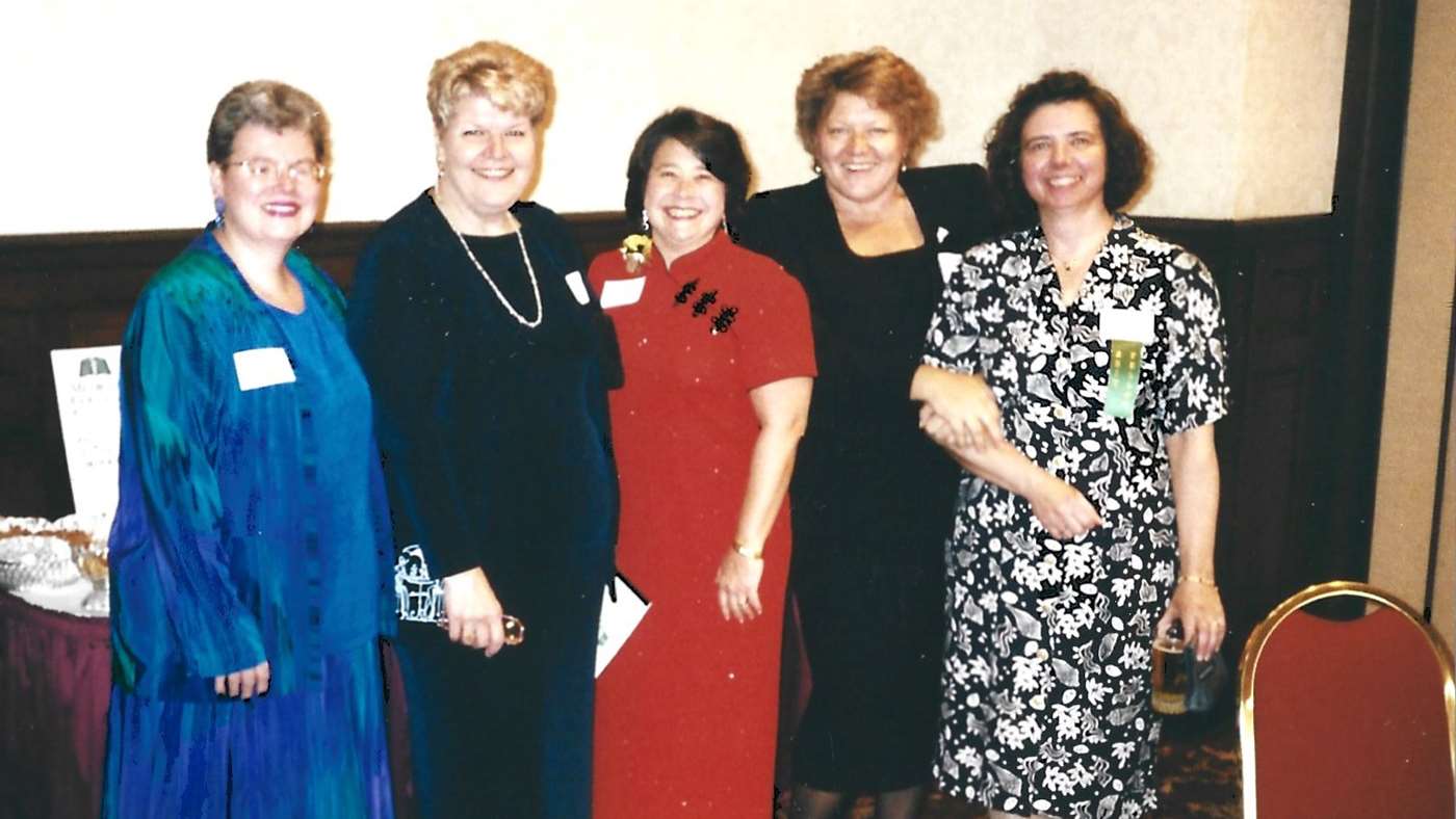 Janice Werbinski, MD, and Maria Bustillo, MD at their 25th Class Reunion