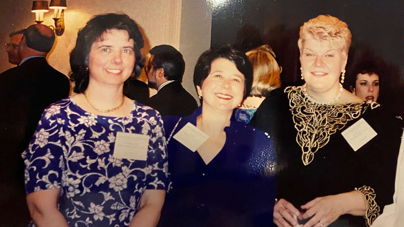 Janice Werbinski, MD, and Maria Bustillo, MD at a class reunion