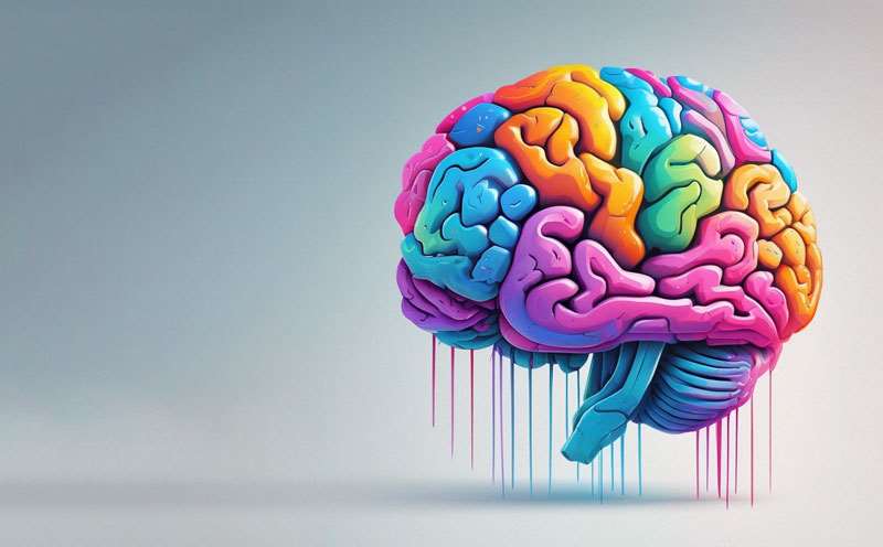 Brightly colored brain