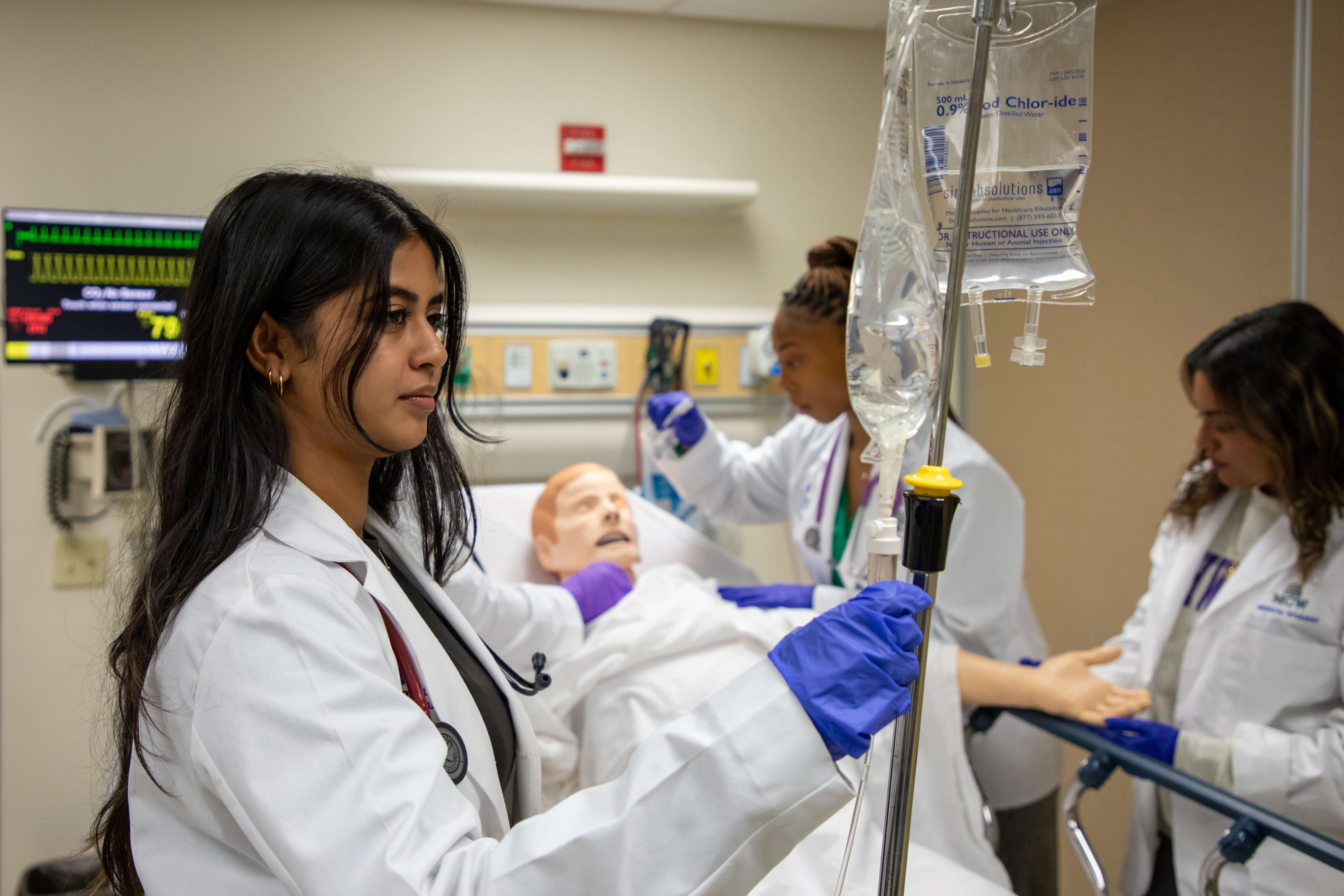 Medical students in the Standardized Assessment Resource Center (STAR)